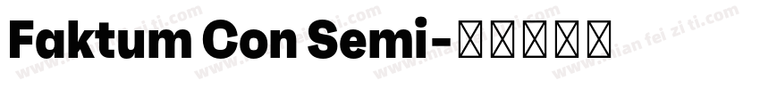Faktum Con Semi字体转换